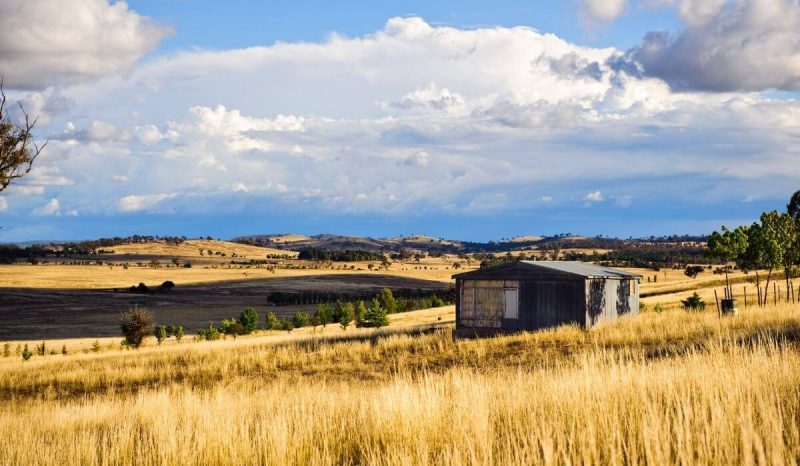 regional Australia farm and house